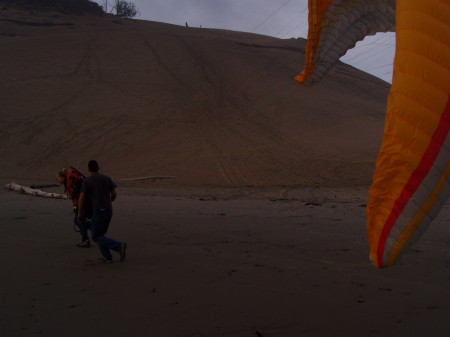 On the Beach trying to get control.