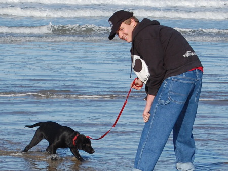 Maggie & Jake at Pismo Beach 3/08