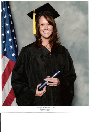 Graduation day from The University of Michigan-Flint