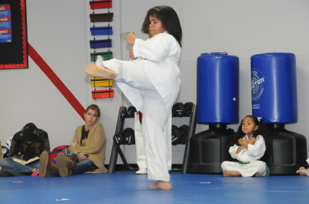 Frances in taekwondo