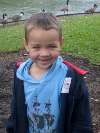 My grandson Tyler....the man 4 1/2 years old