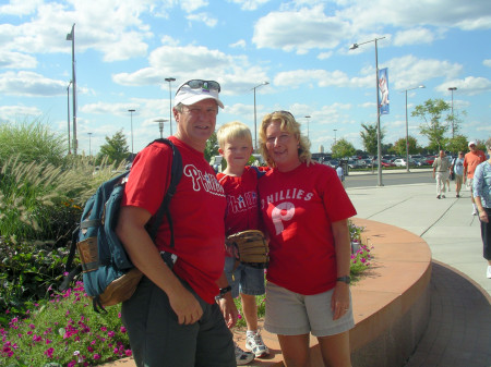 Family at Phillies game