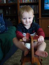 Jeremiah and his rocking horse