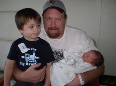 My 3 men in my life. Daddy and the boys