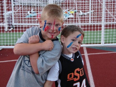 Ty & Joshua at a JHS Footbal game