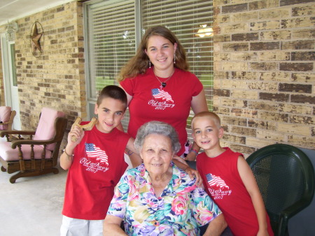 The kiddos & my grandmother