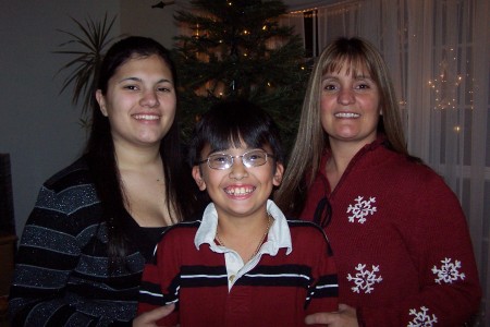 Me and the kids at Christmas 07