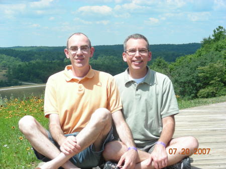 My partner and I at an animal conservancy 2007