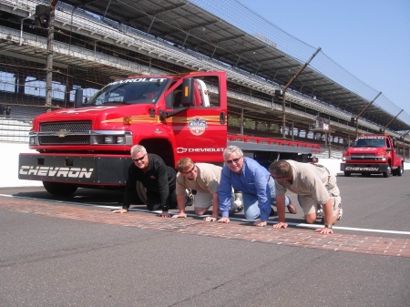 Kissing the bricks