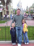 My husband and Kids at Disney