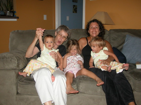 Grandma Liz and me with our girls