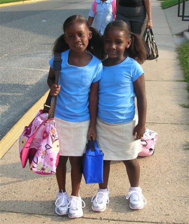 Craver Girls 1st day of school 2007