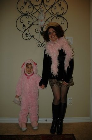 "Rock Star" Auntie Carolyn & Pink Poodle Niece (Halloween 2007)