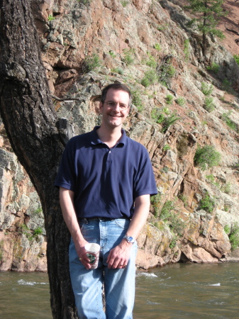 Me along the Platte River, northwest of Colorado Springs