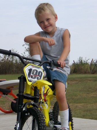 Trevor and his new bike