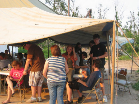 Daughter with church group helping clean up after Katrina in 2006