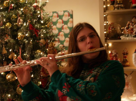 Catie playing the Flute