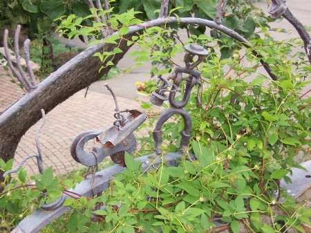 wire sculpture at, I think, Bully Hill