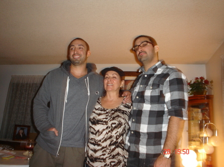 Thanksgiving with 2 of my boys