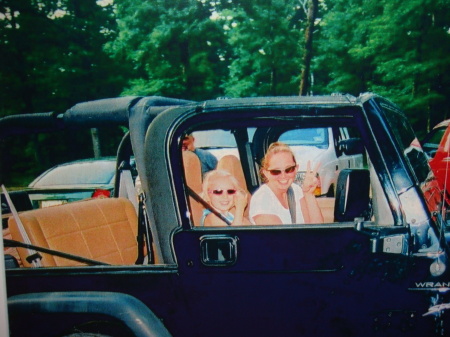 Me and my niece Shaina doing our jeep waves