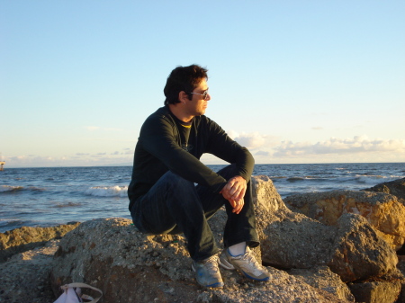 My wonderful husband on the Malibu beach in California