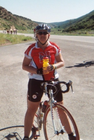 Mary in Husker Jersey