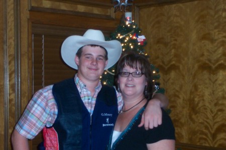 My son and I Christmas 07