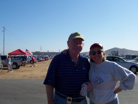 Dan and Me at our first NASCAR race