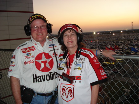 Anne and I at Texas NASCAR Race - Nov 2007