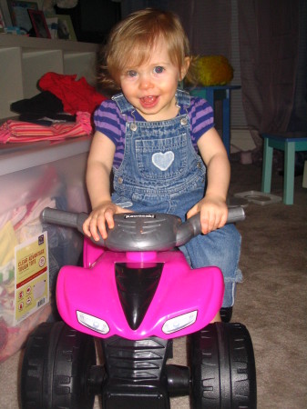 Emma and her 4wheeler