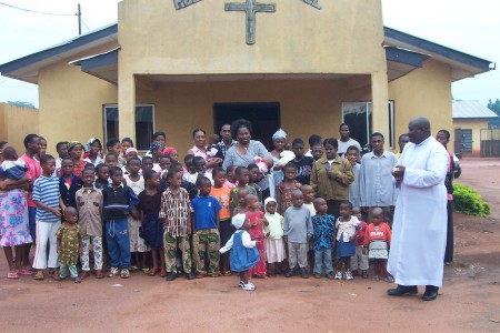 Children and staff of Holy Family Children's Home
