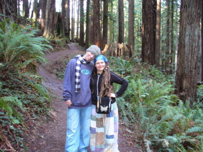 Keith and Laura in the Redwoods