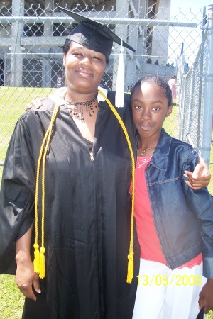 My niece and I at my graduation