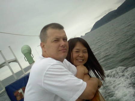 Wife and I in Pusan, Korea Jun 06