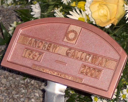 Andy's gravemarker