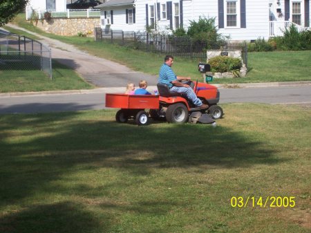 KIDS LOVE TO RIDE IN WAGON