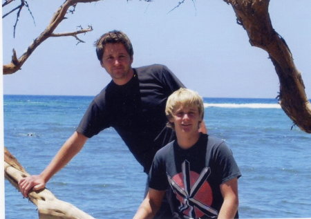 2005 Davis and Mark in Maui