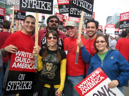 WGA strike rally  November 2007