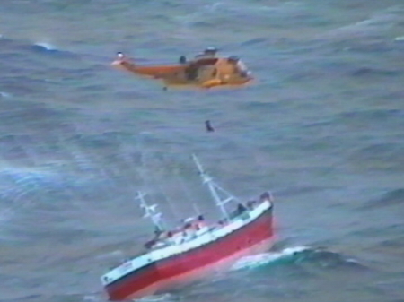 Rescuing 18 french fisherman