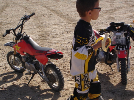 Anthony and his 1st dirt bike