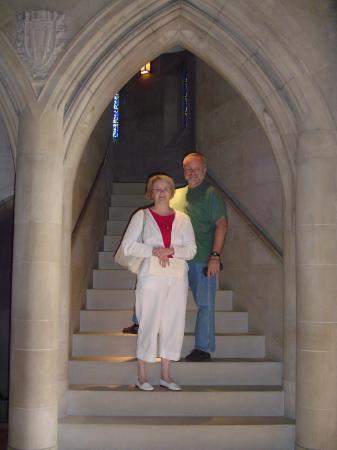 Mom & Dad at the Church where they were married.