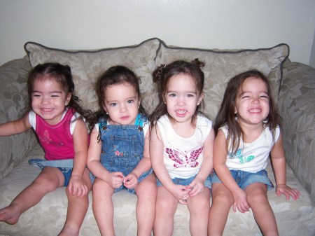 My quadruplet daughters, 2 1/2