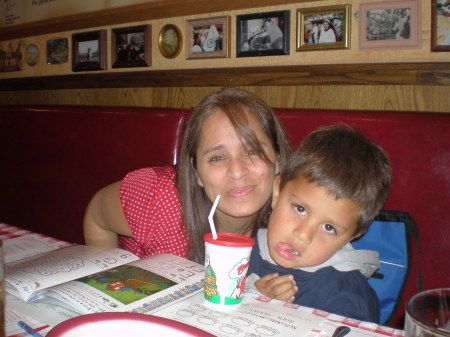 Me & lil Jimmy at Buca