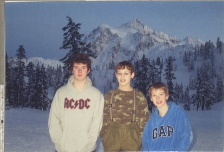 Tyler, Bodie, Michael - Mt Baker 01/2007