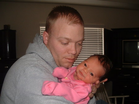 Me and baby Jolie shortly after her birth