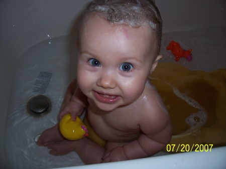 taylor at bath time