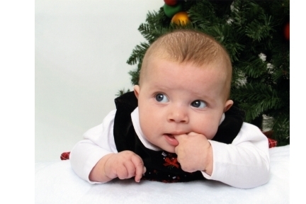 My little ones first Christmas picture.