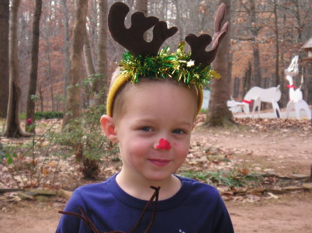 Haiden the red nosed reindeer