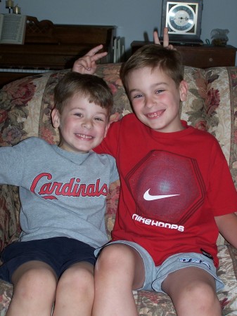 My boys, ages 6 & 9