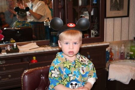 First Hair Cut  Walt Disney World Barber Shop